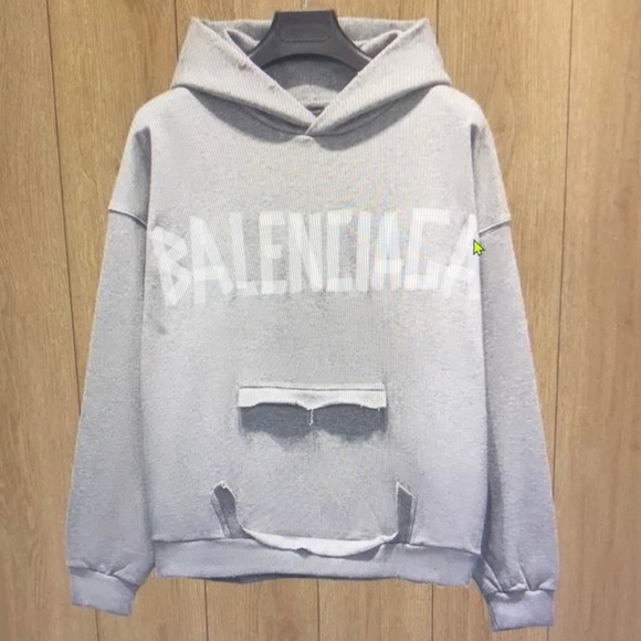 Balenciaga Gray Hoodie for Men - Picture 1 of 4